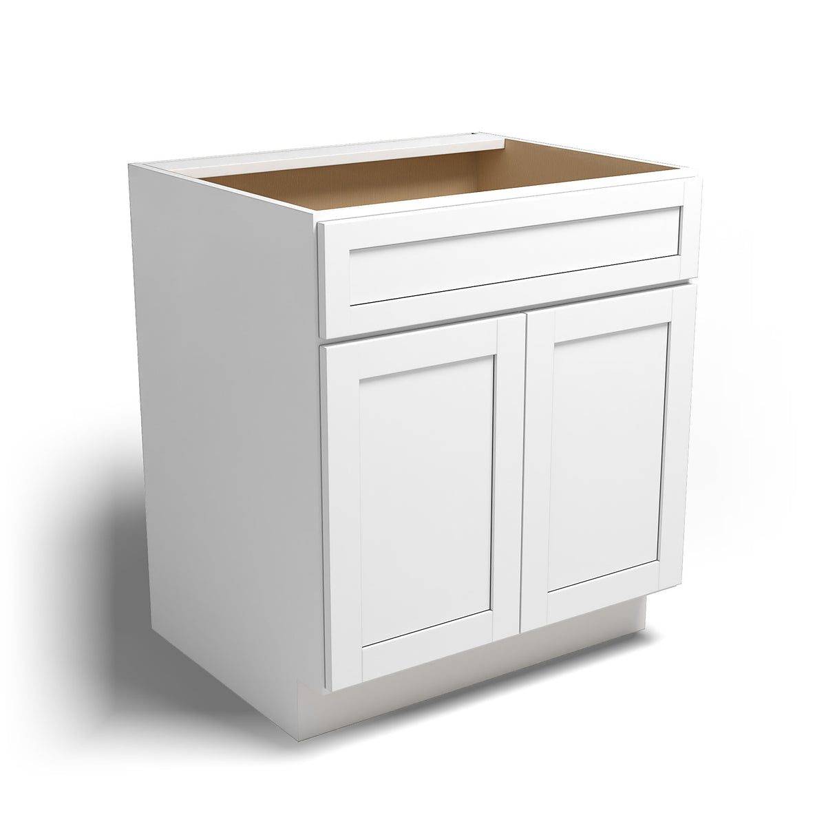 Special Order - 30" Kitchen Sink Base Arcadia White Shaker - SB30 Arcadia White Base Cabinets GHI Sink Bases SPACW Special Order