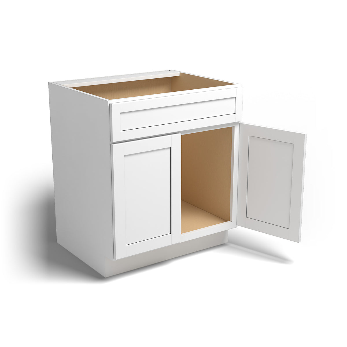 Special Order - 30" Kitchen Sink Base Arcadia White Shaker - SB30 Arcadia White Base Cabinets GHI Sink Bases SPACW Special Order