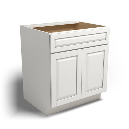 Special Order - 30" Sink Base Newport White - SB30 Base Cabinets GHI Newport White Sink Bases Special Order SPNPW