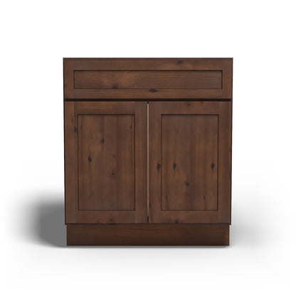 Special Order - 30" Sink Base Rustic Walnut - SB30 Base Cabinets GHI Rustic Walnut Sink Bases Special Order SPRWS