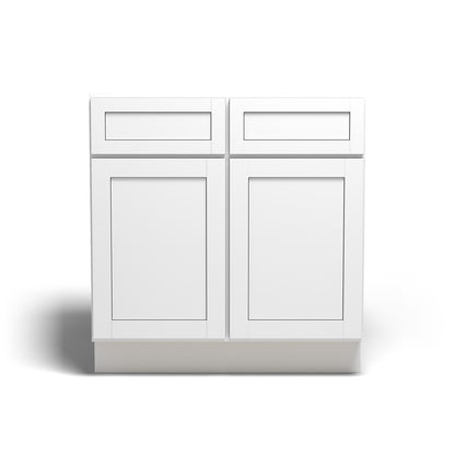 33" Kitchen Sink Base Arcadia White Shaker - SB33 Arcadia White Base Cabinets GHI GHI-INSTORE Sink Bases