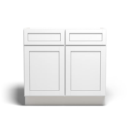 Special Order - 36" Kitchen Sink Base Arcadia White Shaker - SB36 Arcadia White Base Cabinets GHI Sink Bases SPACW Special Order