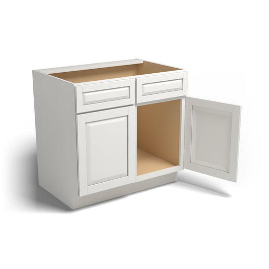 Special Order - 36" Sink Base Newport White - SB36 Base Cabinets GHI Newport White Sink Bases Special Order SPNPW