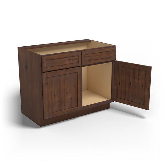 Special Order - 42" Sink Base Rustic Walnut - SB42 Base Cabinets GHI Rustic Walnut Sink Bases Special Order SPRWS