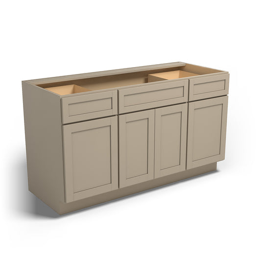 Special Order - 60" Sink Base Mojave Shaker - SB60 Base Cabinets GHI Mojave Shaker Sink Bases Special Order SPMJS