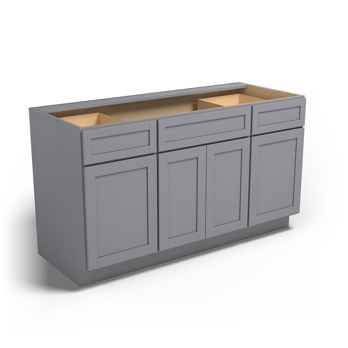 Special Order - 60" Sink Base Pacific Gray - SB60 Base Cabinets GHI Pacific Gray Sink Bases Special Order SPPGS