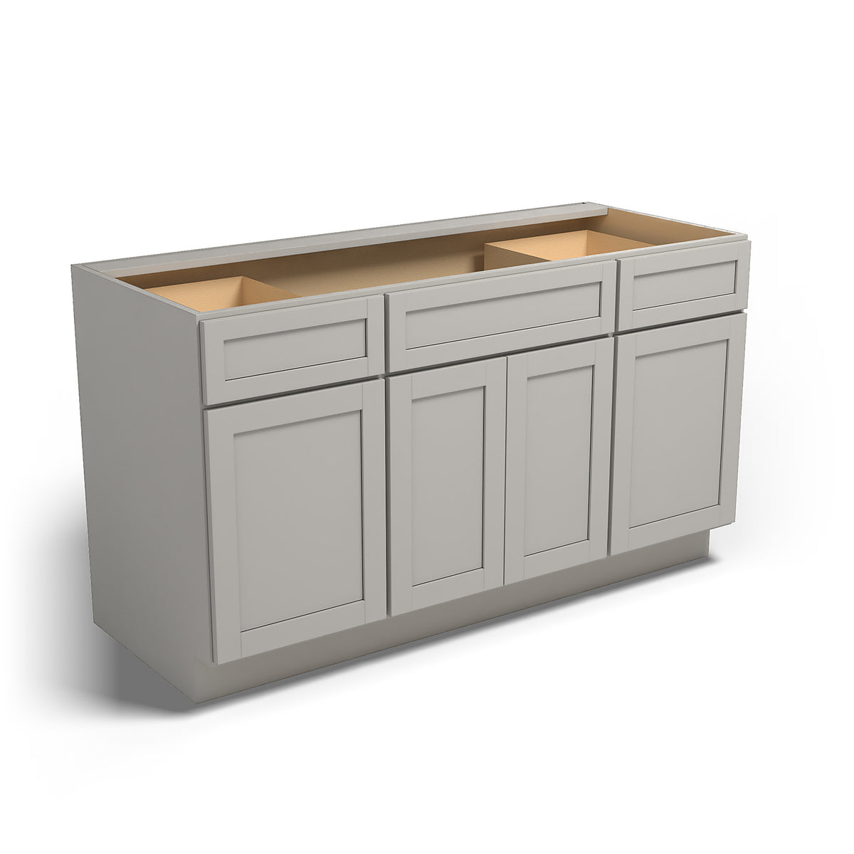 Special Order - 60" Kitchen Sink Base Stone Harbor Gray - SB60 Base Cabinets GHI Sink Bases Special Order SPSHG Stone Harbor Gray