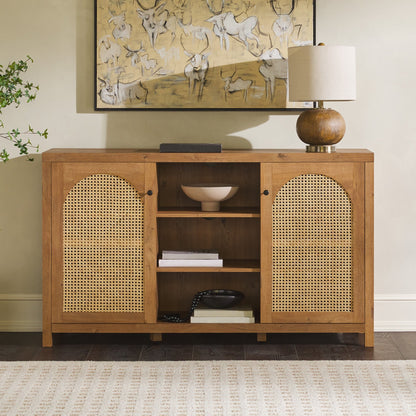 Sasha 58" Rattan Sideboard in-store location-set published-all-channels