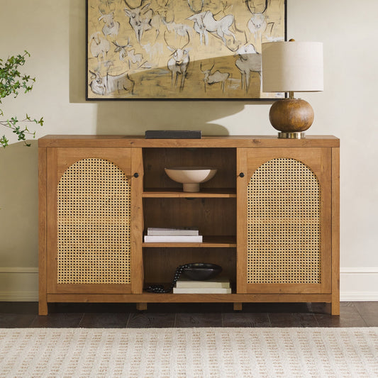 Sasha 58" Rattan Sideboard in-store location-set published-all-channels