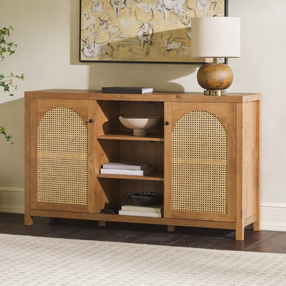 Sasha 58" Rattan Sideboard in-store location-set published-all-channels