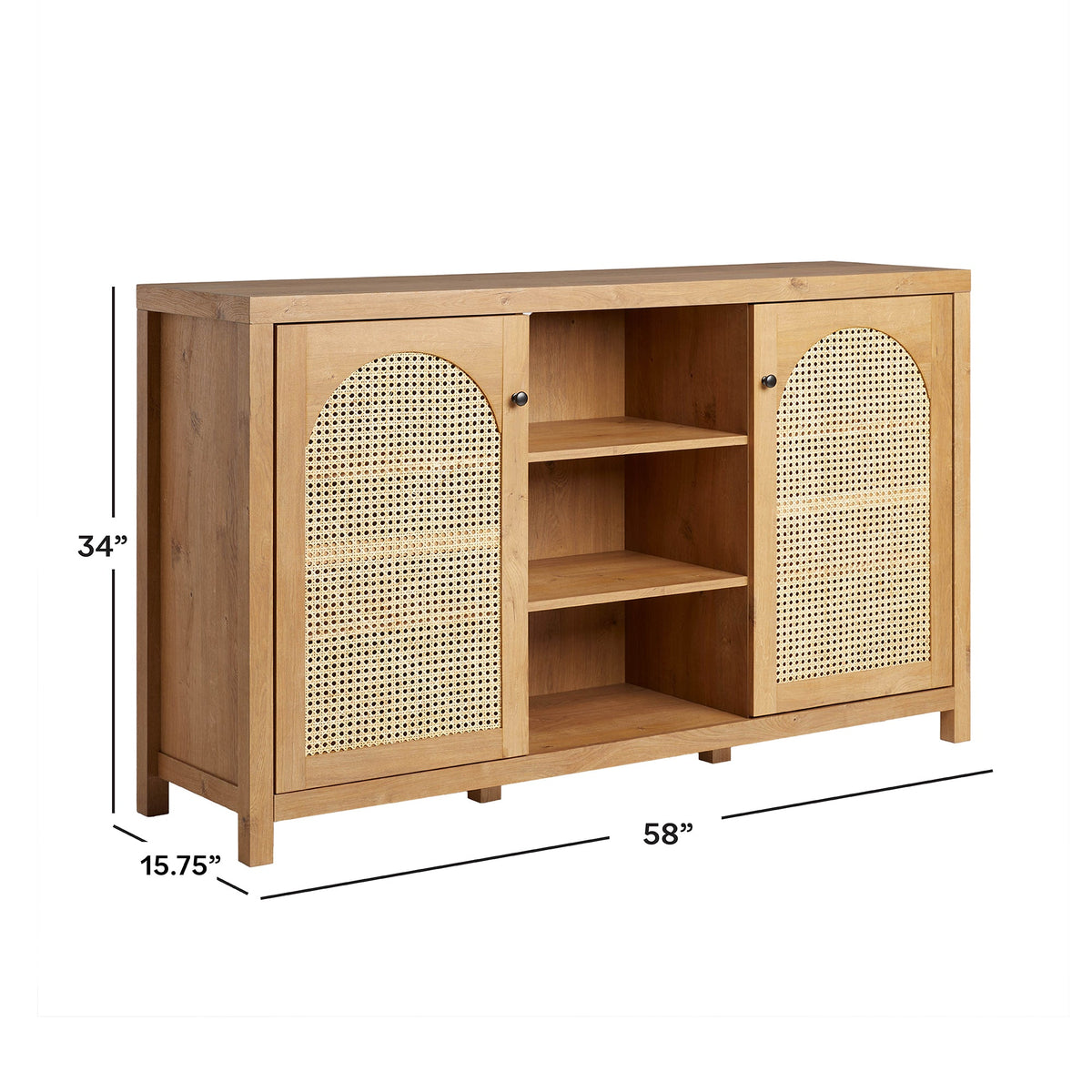 Sasha 58" Rattan Sideboard in-store location-set published-all-channels
