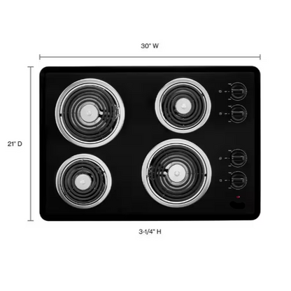 Whirlpool 30" Elec Cooktop