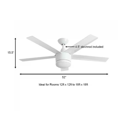 52" LED Indoor Ceiling Fan