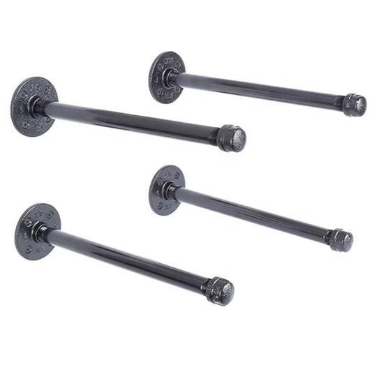 Pipe Decor Shelf Bracket 4pk