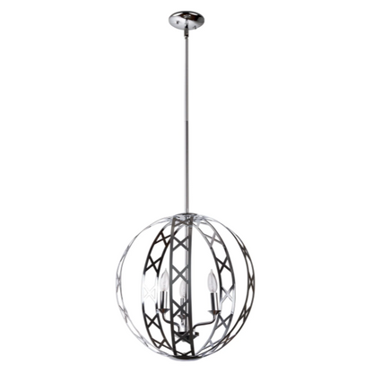 Chrome Orb Chandelier