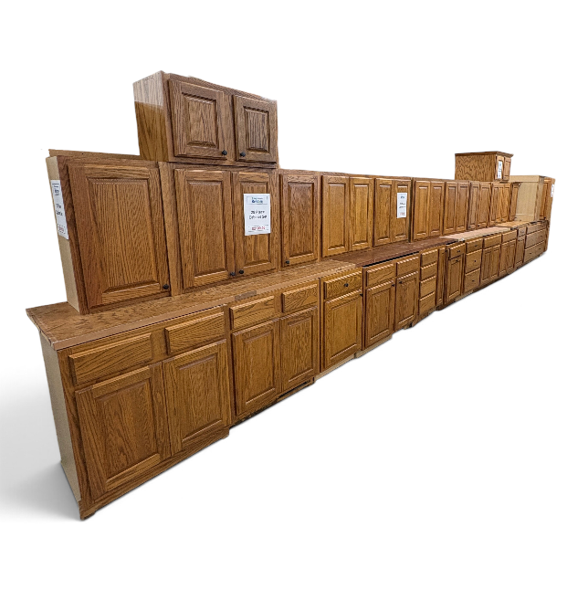 28-pc Oak Kitchen Cabinet Set