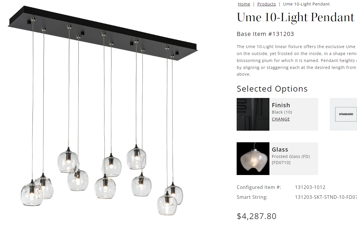 Ume 10 Light Pendant