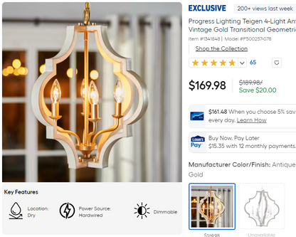 Teigen Geometric Chandelier