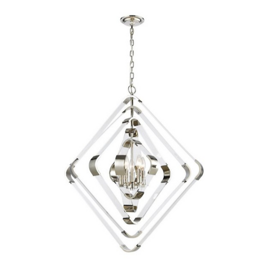 Lucite Diamond Light Fixture