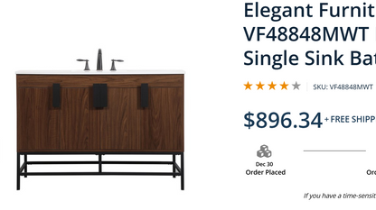 Eugene Walnut 48" Vanity