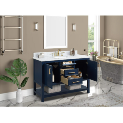 Manhattan Navy Blue 49" Vanity