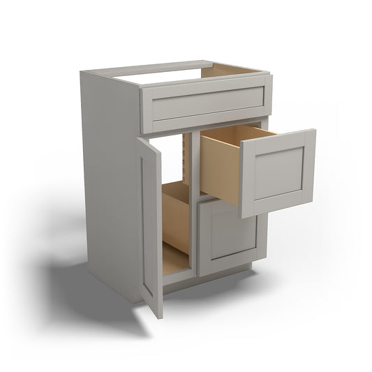 Special Order - 24" x 18" Vanity with Drawer Stone Harbor Gray - V2418D Base Cabinets Bathroom GHI Special Order SPSHG Stone Harbor Gray Vanity Bases