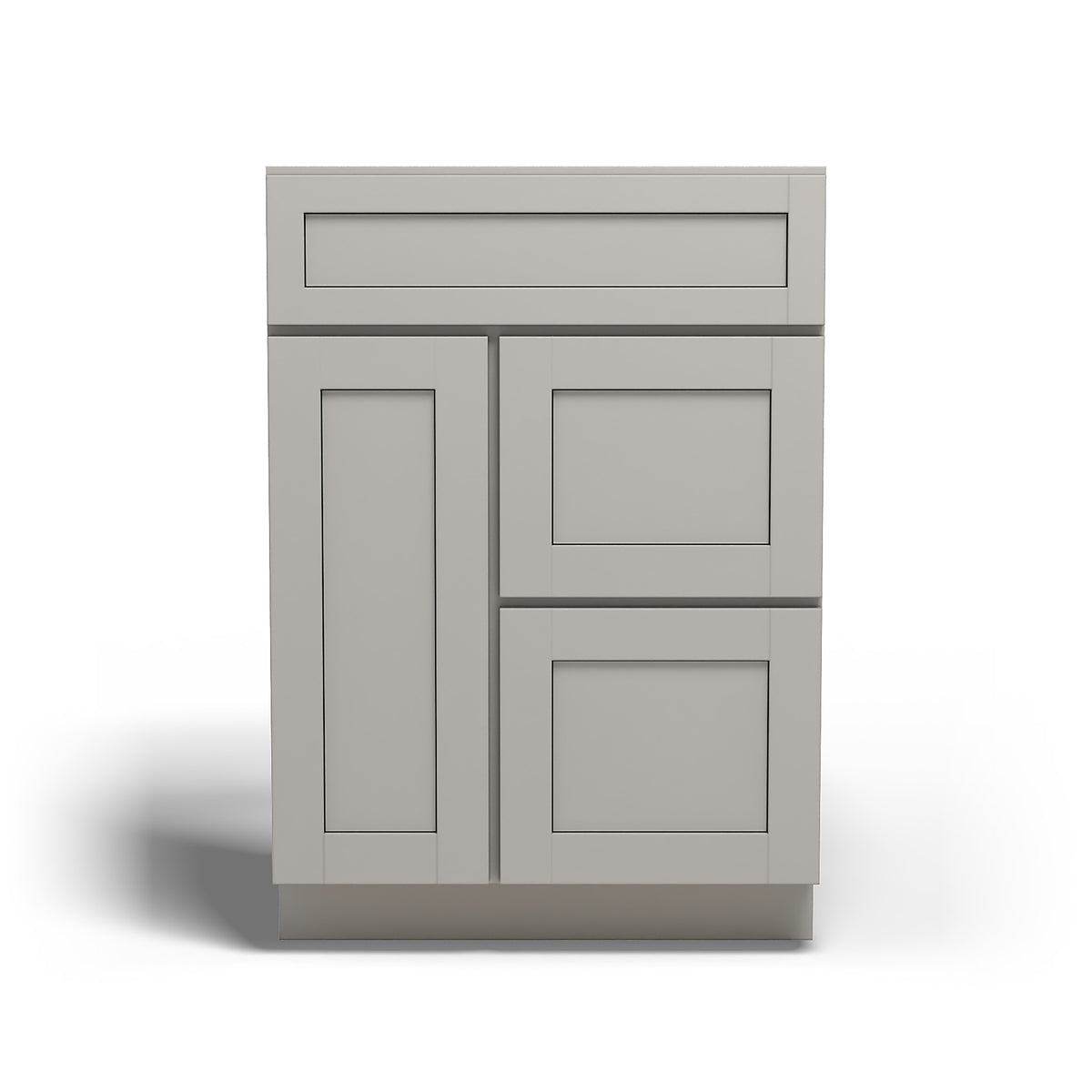 Special Order - 24" x 18" Vanity with Drawer Stone Harbor Gray - V2418D Base Cabinets Bathroom GHI Special Order SPSHG Stone Harbor Gray Vanity Bases