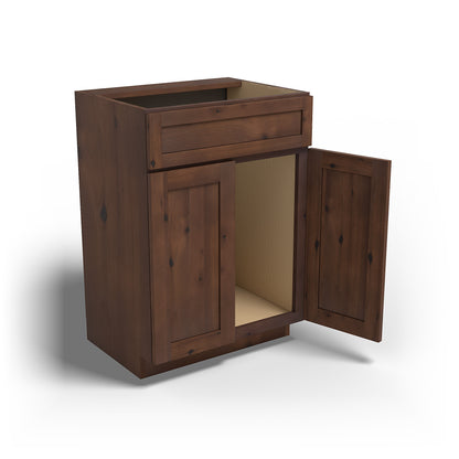 Special Order - 24" x 18" Vanity Base Rustic Walnut - V2418 Base Cabinets Bathroom GHI Rustic Walnut Special Order SPRWS Vanity Bases