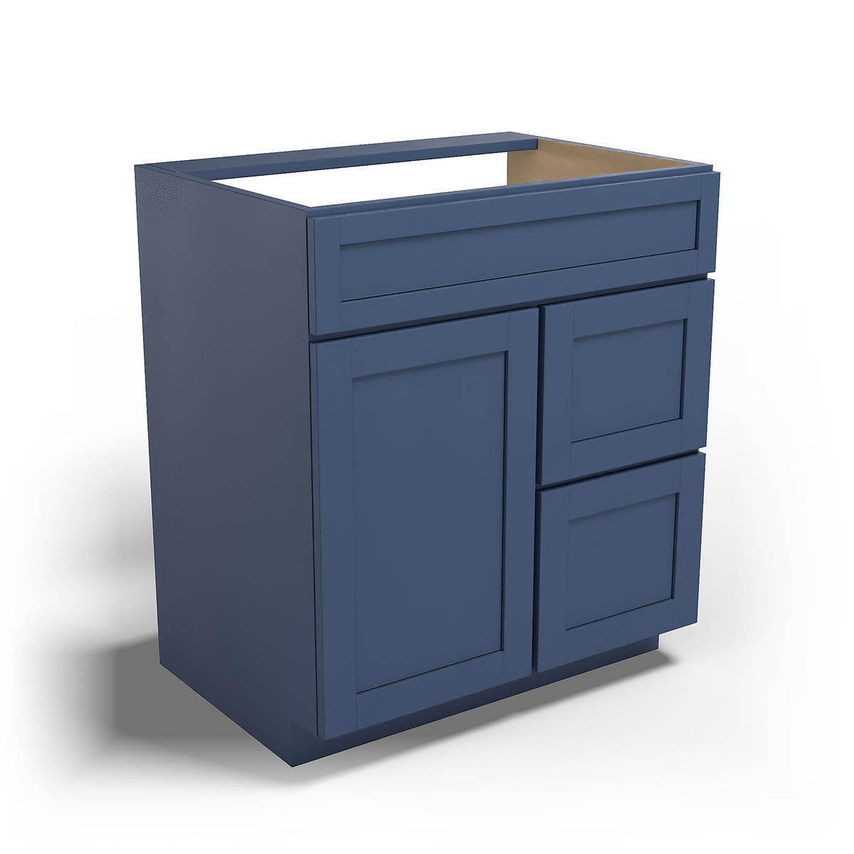 Special Order - 30" x 21" Vanity with Drawers Concord Blue - V3021D Base Cabinets Bathroom Concord Blue GHI SPCCB Special Order Vanity Bases
