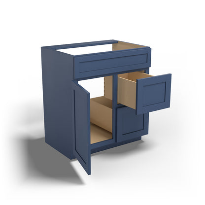 Special Order - 30" x 21" Vanity with Drawers Concord Blue - V3021D Base Cabinets Bathroom Concord Blue GHI SPCCB Special Order Vanity Bases