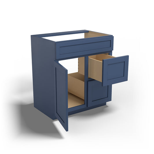 Special Order - 30" x 21" Vanity with Drawers Concord Blue - V3021D Base Cabinets Bathroom Concord Blue GHI SPCCB Special Order Vanity Bases