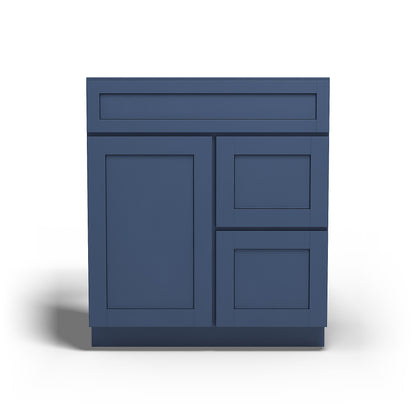 Special Order - 30" x 21" Vanity with Drawers Concord Blue - V3021D Base Cabinets Bathroom Concord Blue GHI SPCCB Special Order Vanity Bases