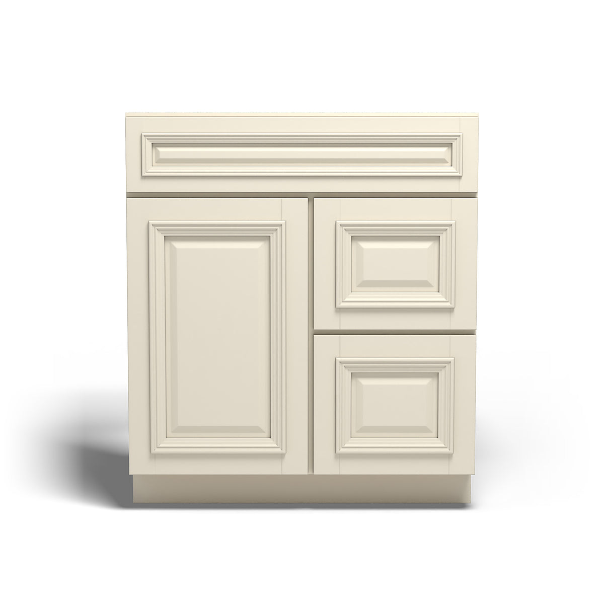 Special Order - 30" x 21" Vanity with Drawers Nantucket Linen - V3021D Base Cabinets Bathroom GHI Nantucket Linen Special Order SPNTL Vanity Bases