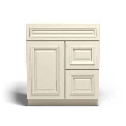 Special Order - 30" x 21" Vanity with Drawers Nantucket Linen - V3021D Base Cabinets Bathroom GHI Nantucket Linen Special Order SPNTL Vanity Bases