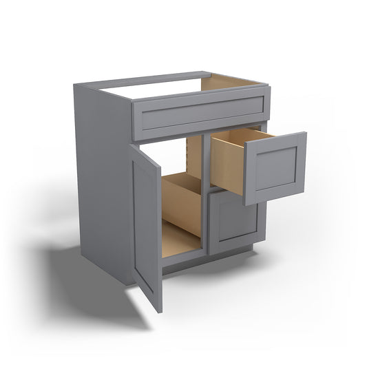 Special Order - 30" x 21" Vanity Base Pacific Gray - V3021D Bathroom GHI Pacific Gray Special Order SPPGS Vanity Bases