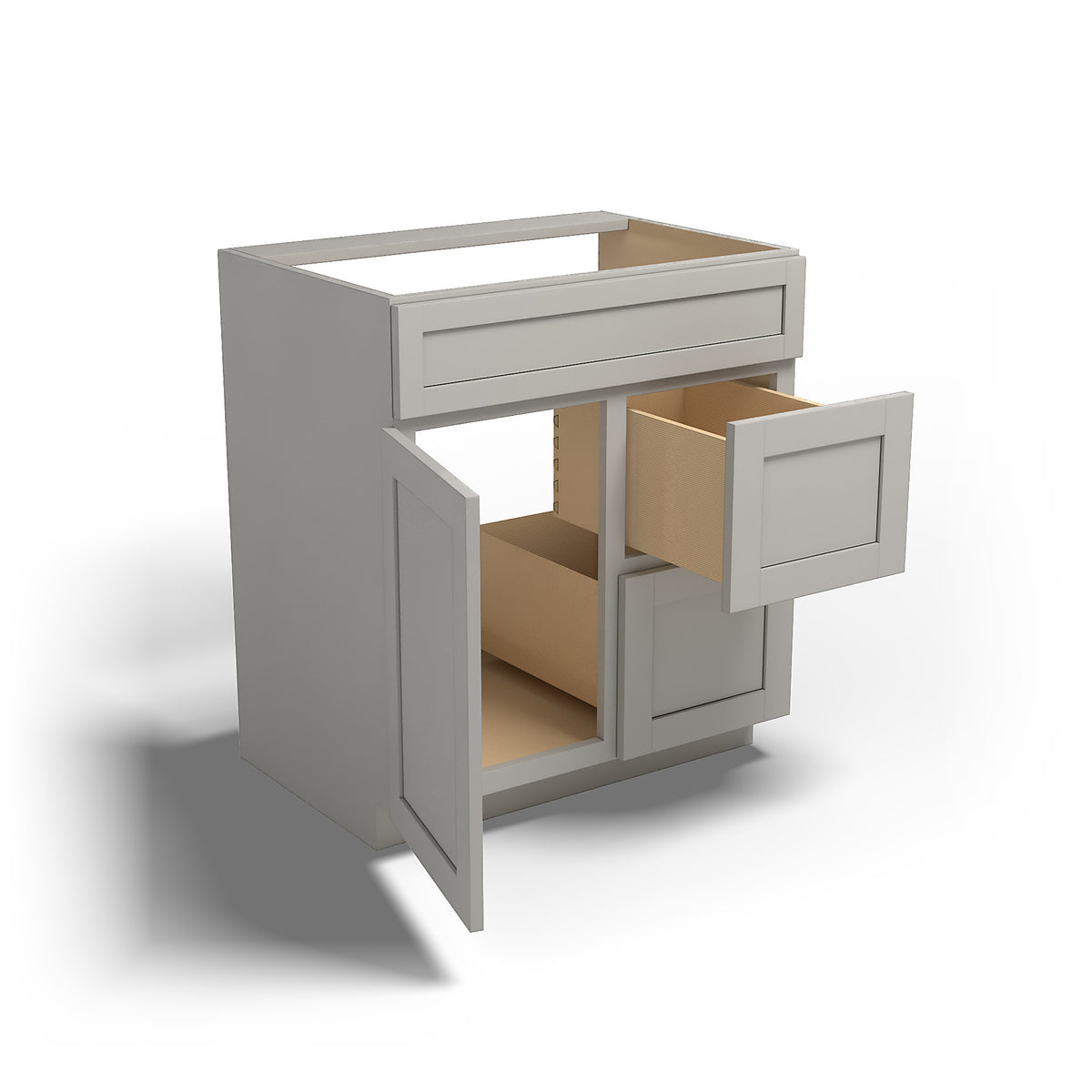 Special Order - 30" x 21" Vanity with Drawers Stone Harbor Gray - V3021D Base Cabinets Bathroom GHI Special Order SPSHG Stone Harbor Gray Vanity Bases