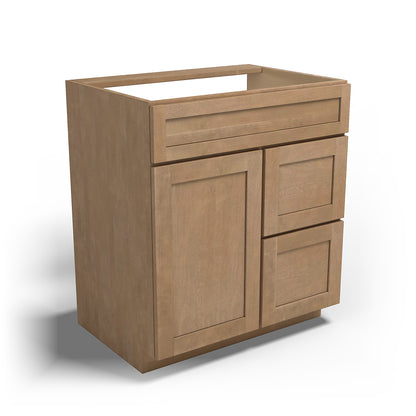 Special Order - 30" x 21" Vanity Base Sonona Sand - V3021D Base Cabinets Bathroom GHI Sonona Sand Special Order SPSNS Vanity Bases