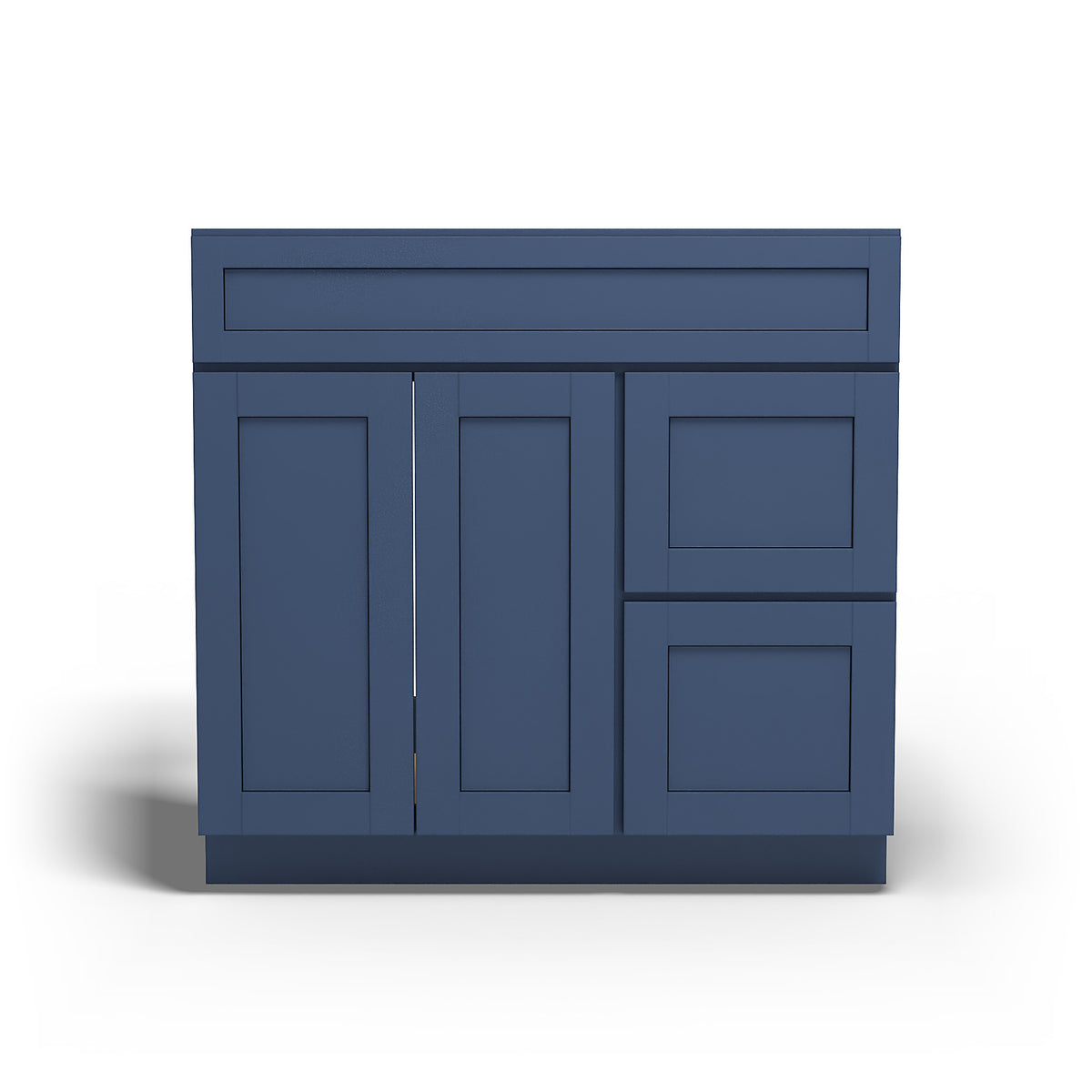 Special Order - 36" x 21" Vanity Base with Right Drawers Concord Blue - V3621D-R Base Cabinets Bathroom Concord Blue GHI SPCCB Special Order Vanity Bases