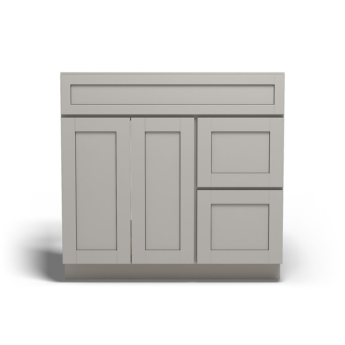 Special Order - 36" x 21" Vanity Base Right Drawers Stone Harbor Gray - V3621D-R Bathroom GHI Special Order SPSHG Stone Harbor Gray Vanity Bases