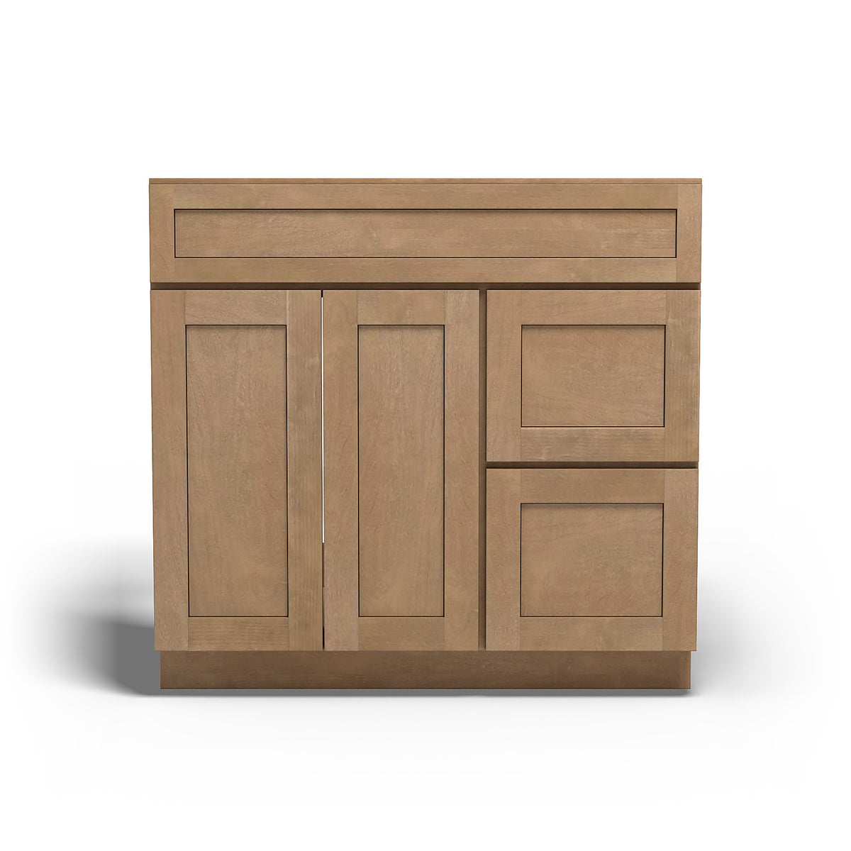 Special Order - 36" x 21" Right Drawers Vanity Base Sonona Sand - V3621D-R Base Cabinets Bathroom GHI Sonona Sand Special Order SPSNS Vanity Bases