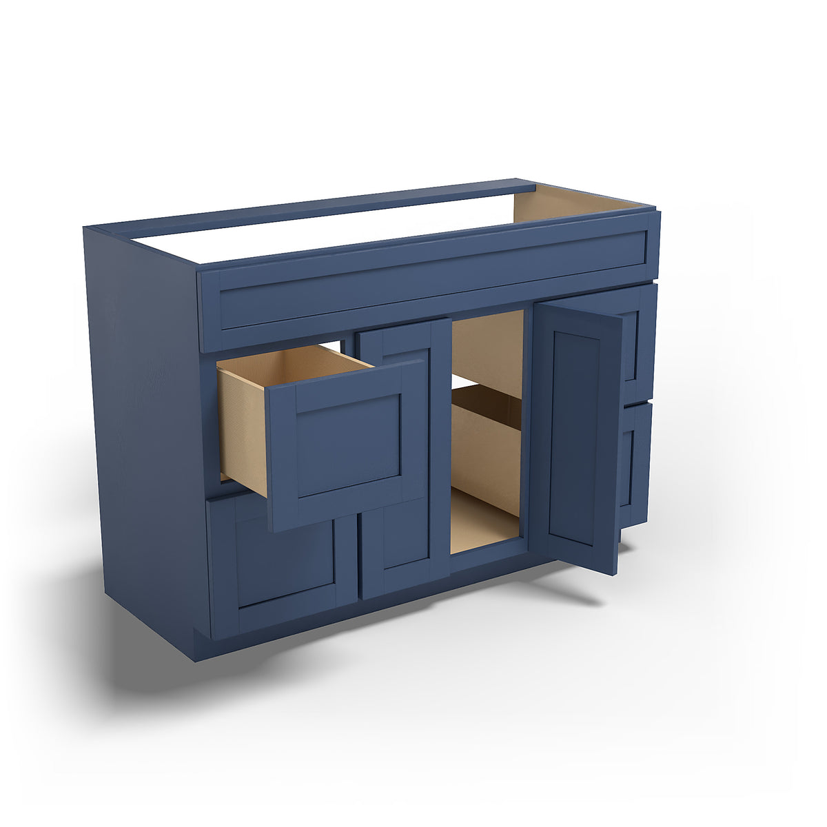 Special Order - 48" x 21" Vanity with Drawers Concord Blue - V4821D Base Cabinets Bathroom Concord Blue GHI SPCCB Special Order Vanity Bases
