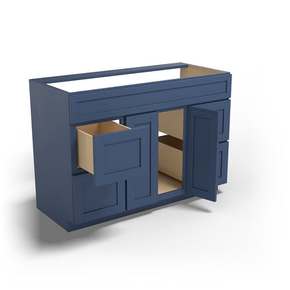 Special Order - 48" x 21" Vanity with Drawers Concord Blue - V4821D Base Cabinets Bathroom Concord Blue GHI SPCCB Special Order Vanity Bases