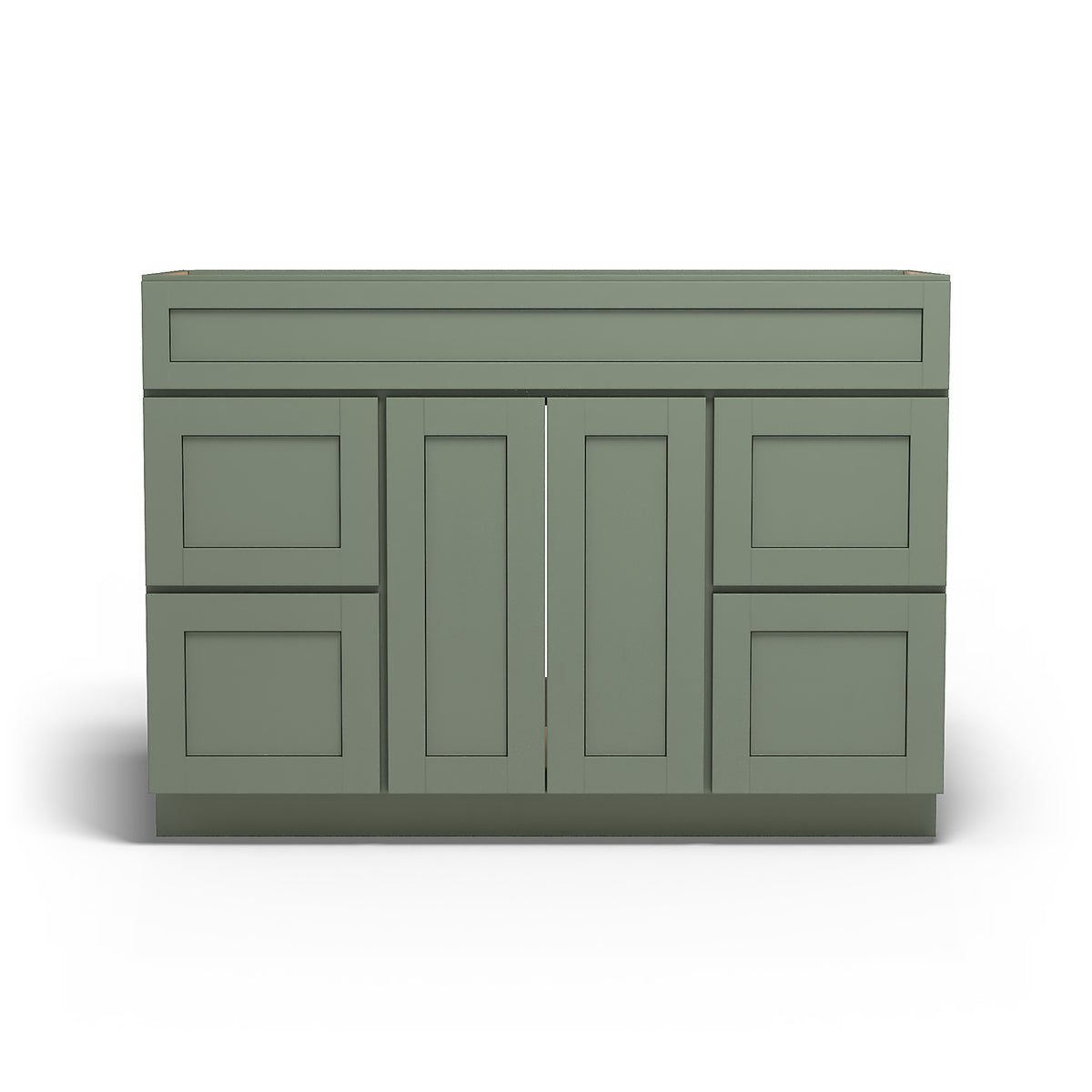 Special Order - 48" x 21" Vanity with Drawers Forest Green - V4821D