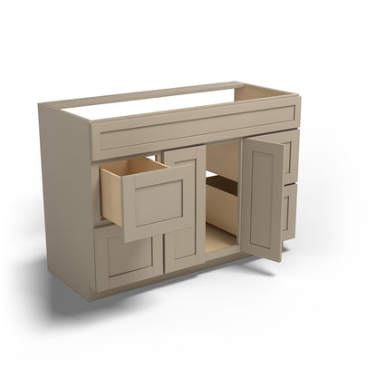 Special Order - 48" x 21" Vanity Base Mojave Shaker - V4821D Bathroom GHI Mojave Shaker Special Order SPMJS Vanity Bases
