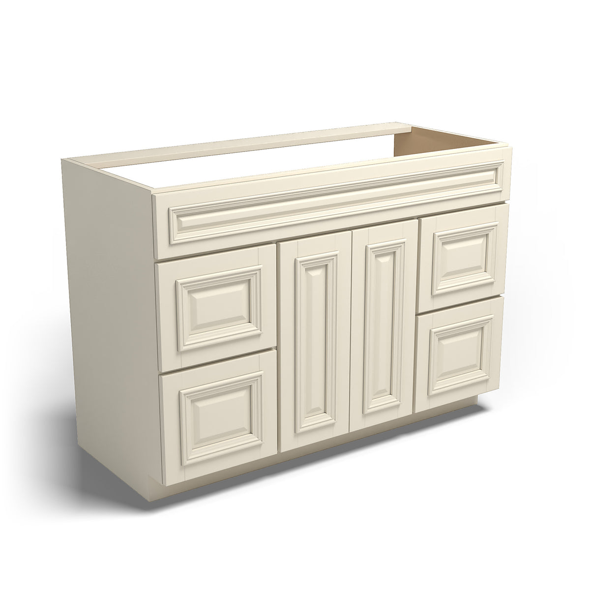 Special Order - 48" x 21" Vanity with Drawers Nantucket Linen - V4821D Base Cabinets Bathroom GHI Nantucket Linen published-all-channels Special Order SPNTL Vanity Bases