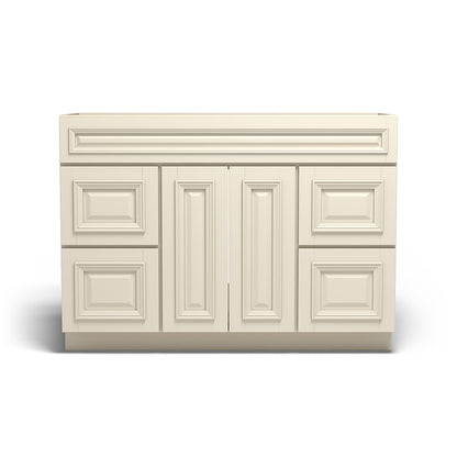 Special Order - 48" x 21" Vanity with Drawers Nantucket Linen - V4821D Base Cabinets Bathroom GHI Nantucket Linen published-all-channels Special Order SPNTL Vanity Bases