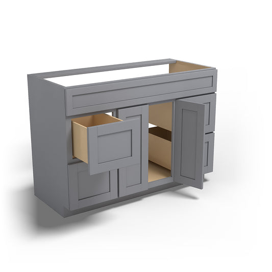 Special Order - 48" x 21" Vanity Base Pacific Gray - V4821D Bathroom GHI Pacific Gray Special Order SPPGS Vanity Bases