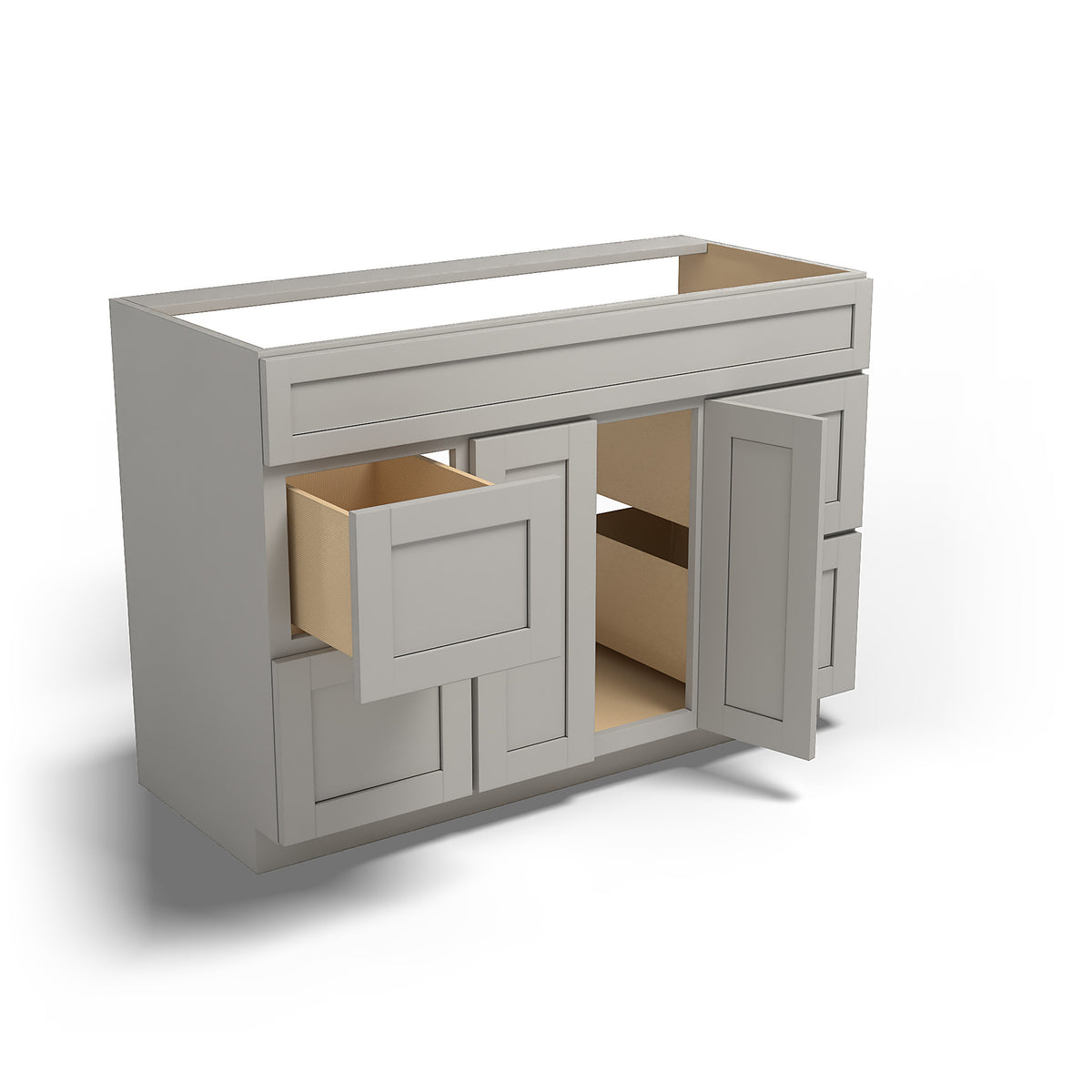 Special Order - 48" x 21" Vanity with Drawers Stone Harbor Gray - V4821D Base Cabinets Bathroom GHI Special Order SPSHG Stone Harbor Gray Vanity Bases