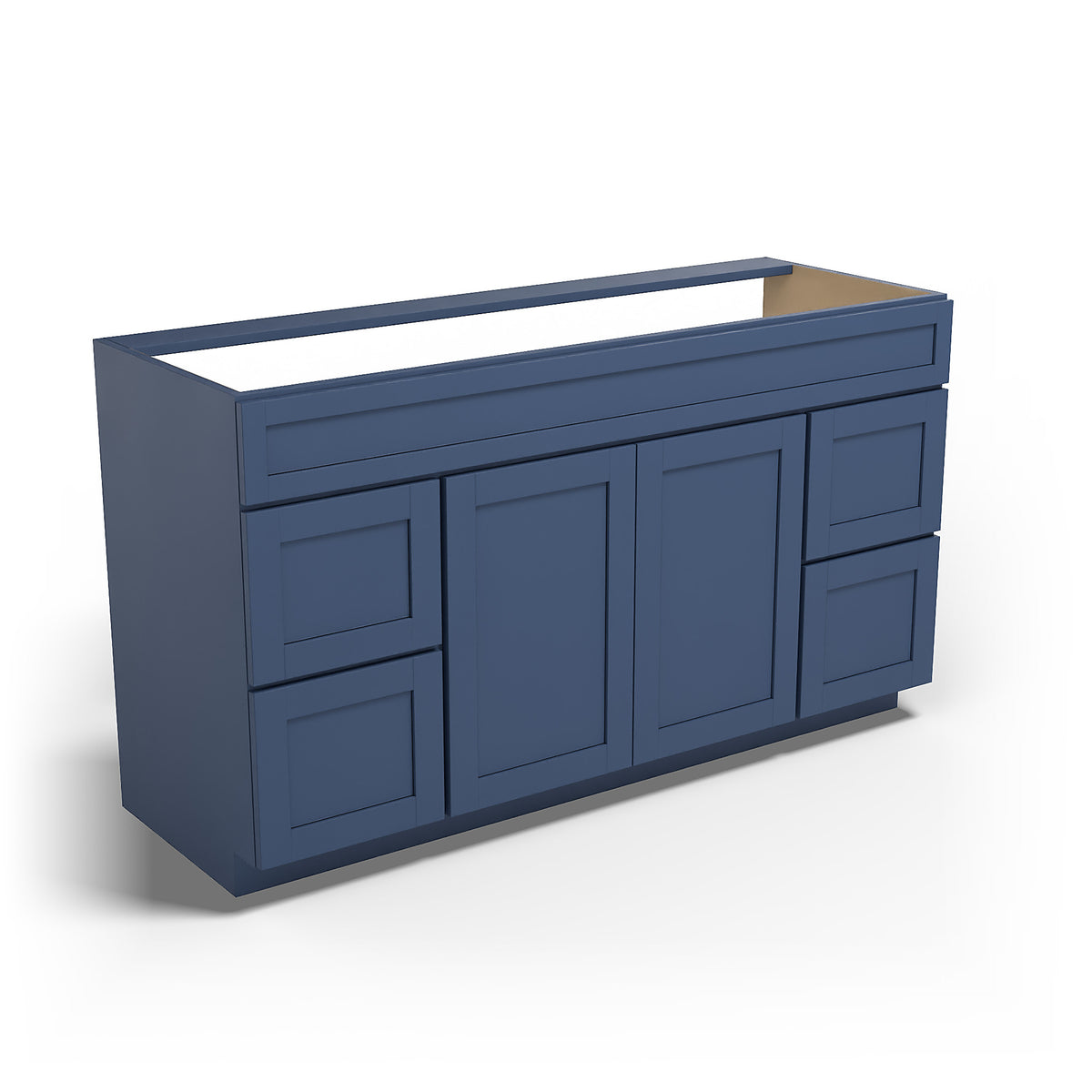 Special Order - 60" x 21" Vanity with Drawers Concord Blue - V6021D Base Cabinets Bathroom Concord Blue GHI SPCCB Special Order Vanity Bases