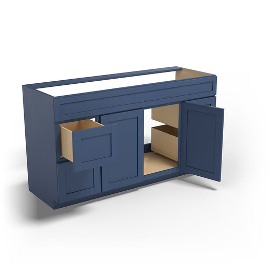 Special Order - 60" x 21" Vanity with Drawers Concord Blue - V6021D Base Cabinets Bathroom Concord Blue GHI SPCCB Special Order Vanity Bases